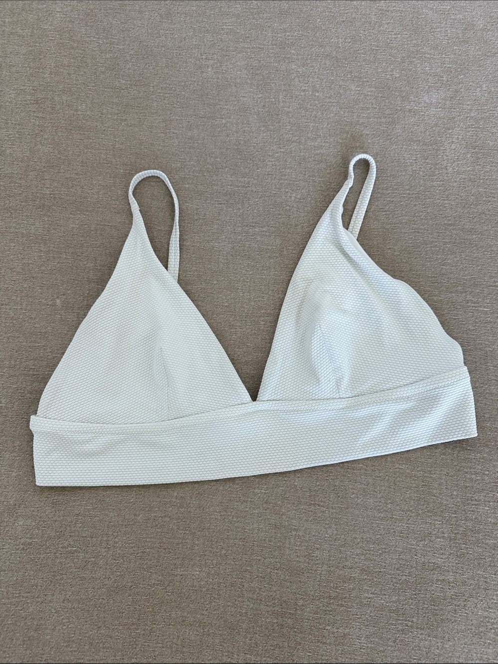 Soft Triangle Aerie Bathing Suit Top - off White